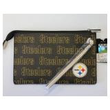 Pittsburgh Steelers Zipper Wristlet 6"X9"