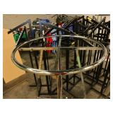 Round Hanging Rack Display Stand-NO GLASS TOP
