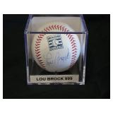 Lou Brock Signed Baseball