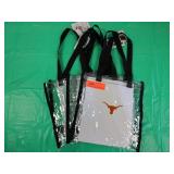 3 Texas Longhorns Stadium Clear Plastic Bag