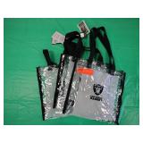 3 Las Vegas Raiders Stadium Clear Plastic Bag
