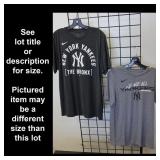 TWO XL New York Yankees The Bronx T-shirts, Dk. &