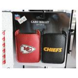 KC Chiefs Set of 2 Card Wallet (Stick to your phon