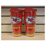 TWO KC Chiefs Tumbler Drinkware