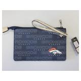 Denver Broncos Zipper Wristlet 6"X9"