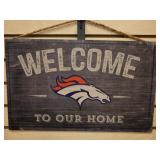 Denver Broncos  "Welcome to Our Home" Wooden Sign
