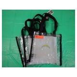 3 LA Chargers Stadium Clear Plastic Bag