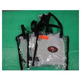 3 San Franscico 49ers Stadium Clear Plastic Bag