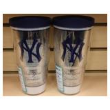 TWO NY Yankees Tumbler Drinkware