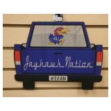 KU Car Shaped Wooden Sign