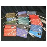Team Zipper Wristlet Pouches (approximately 20)
