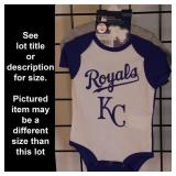 Baby 3-6 months, 2pc. Creeper Onsie KC Royals