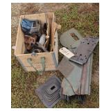 Misc. Mopar Parts including shift boots, hinges, e