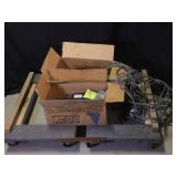 2 Transformers for unknown project, cords, & cart