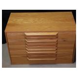 Wooden Drawer Cabinet & Contents- see note