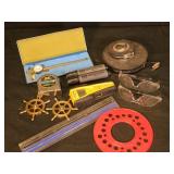 Stud Sensor, bolt template, measuring tapes & more