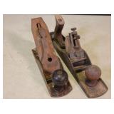 Two antique planes, Stanley #7 & Shelton #5