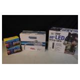 LED Lights and 4 Utility Candles