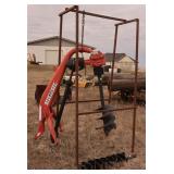 Post Hole Digger w/ 2 bits and stand