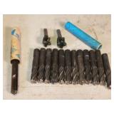12 Milling End Mills, 2 cutters, & more