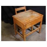Vintage School Desk and Chair