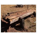 Trailer with Wood Beams & Steel Tubing
