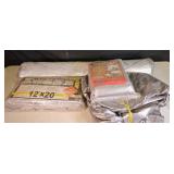 NEW Multipurpose insulation cover & 2 NEW tarps,