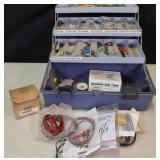 Tackle Box of electrical supplies