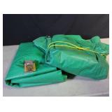 2 Green Tarps with extra pkg grommets