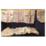 8 Burlap Bags/Sacks