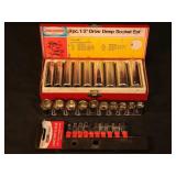 1/2, 3/8,1/4 inch drive sockets sets