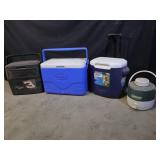 3 Coolers and Drink Jug