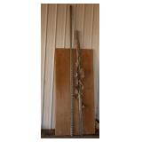 Steel rails and board