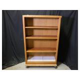 Shelf with Pegboard Back on Wheels