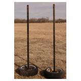 Volleyball Stands, homemade