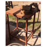 Metal Vise on Steel Stand