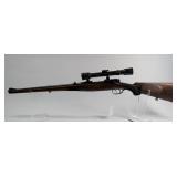 Bolt-Action Rifle with Mounted Scope