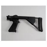 Black Polymer Folding Rifle Stock