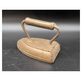 Cast Iron Sad Iron with Wooden Handle