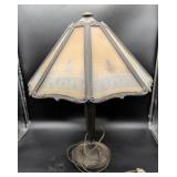 Metal Lamp with Multi-Panel Shade