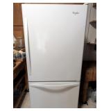 Whirlpool White Bottom-Freezer Refrigerator