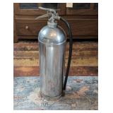 Chrome-Plated Fire Extinguisher with Hose