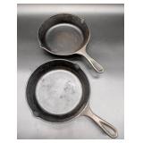 Two Lodge Cast Iron Skillets