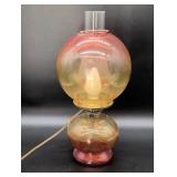 Electric Oil Lamp-Style Glass Table Lamp