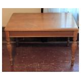 Wood Rectangular Table with Turned Legs