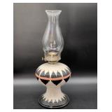 Decorative Oil Lamp with Glass Chimney