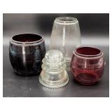 Glass Lamp Shades and Insulators