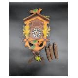 German Wood Cuckoo Clock With Weights