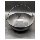Black Metal Cauldron with Handle