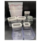 Plastic and Glass Storage Containers